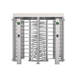 Entrance And Exit Full Height Turnstile Gate High Security Guard Semi-Auto Dual Lane for sale