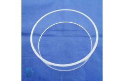 China Factory custom high temperature resistant quartz glass tube quartz glass ring supplier