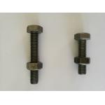 Mild Steel Hex Bolt And Nuts BSW Natural Finish Stud Nut Bolt