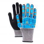 13 Gauge Anti-Impact TPRNitrile Scrub Coating Soft TPR Work Gloves DurableNitrile Scrub Coating Gloves Maximum Hand Protection for sale