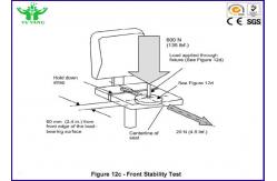 China 600N Chairs Seats Front Stability Furniture Testing Machine 60mm from front edge supplier
