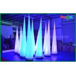 2.5m / 3mH Led Lighting Inflatable Lighting Decoration Cone Shaped For Event / Advertising for sale