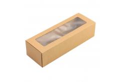 China Kraft Paper Macaron Box with Transparent Window supplier