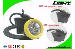 China 10000 Lux Brightness LED Mining Light Underground Rechargeable Headlamp With USB Charging supplier