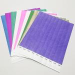 Snap Closure Tyvek Paper Wristbands Custom Logo Printing for Event Identification and Branding for sale