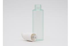 China Green Thick 150ml Clear Plastic Spray Bottles With Matte White Cream Pump supplier