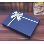 Custom Made Rigid Cardboard Boxes With Ribbons For Gifts Packaging