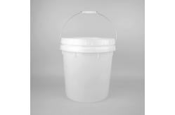 China Decorative Coating Plastic Packaging Bucket With Lid And Handle supplier