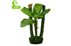 China Diy Artificial Bonsai Tree Real Touch Artificial Diffenbachia supplier