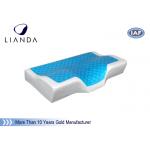 Nice sleep cushion Cooling Gel Pillow / pad mesh and velboa cover