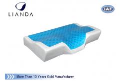 China Nice sleep cushion Cooling Gel Pillow / pad mesh and velboa cover supplier