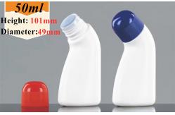 China Black Plastic Roll On Bottle 50ml Rolling Perfume Bottle Plastic supplier