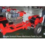 Honda Engine 5 Ton Double Capstan Winch Cable Pulling Machine For Power Construction for sale
