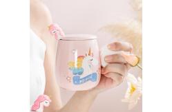 China Ceramic Unicorn Mug with USB Heating Base 300ml supplier