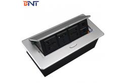 China Customizable Pop Up Multimedia Desktop Socket With Zinc Alloy Surface Panel supplier