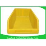Commercial Stackable Bins With Hinged Lids , Heavy Duty Warehouse Storage Containers