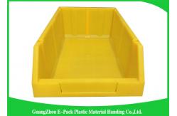 China Commercial Stackable Bins With Hinged Lids , Heavy Duty Warehouse Storage Containers supplier