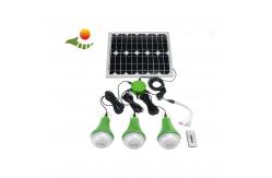 China 5200mah Li Battery Solar Home Lighting System With 3PCS 3W Bulbs supplier