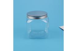 China 480ml Pet Transparent Candy Jar Cafe And Sugar Plastic Container With Lid supplier