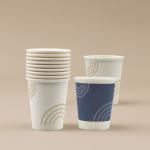 Disposable coffee milk hot cold drinks paper cups eco-friendly customized non plastic water-based coating paper cups for sale