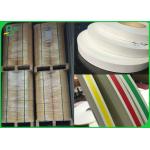FDA Approved 60g 120g Natural Kraft Food Grade Paper Roll For Making Striped Straws for sale