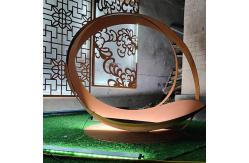 China Rustic Art Design Corten Metal H 1500mm Sculpture Yard Art supplier