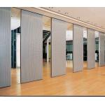 Aluminum Alloy Acoustic Folding Partition Walls Melamine Board Material for sale