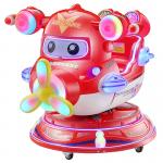 Children Electric Coin Rotating Elevator MP5 Aircraft Mobilization Game Console 3D Game Rocking Car for sale