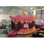 Round inflatable jumping house Merry-go-round inflatable bouncer inflatable princess bouncy castle