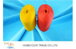 China Plastic Cone Polyester Sewing Thread , Bright Polyester Weaving Yarn AAA Grade supplier