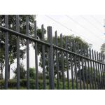 Q235 Tubular Picket Fence Black Powder Coat for sale