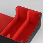 PU Leather Deck Card Box 35pt Sports Card Holder Box Super Large 2 Rows for sale
