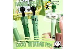 China Creative Panda Rotating Gel Pen 0.5mm ST Tips Soft Grip Neutral Pen supplier