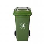 Stacked Factory Large Plastic Dustbin Pedal Mobile Garbage Bin 120l