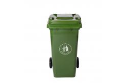 China Stacked Factory Large Plastic Dustbin Pedal Mobile Garbage Bin 120l supplier