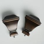 KIEI EP1018 Curtain Finial Pole Hot Sale Luxury Adjustable Simple Style Hardware Precision Manufacturing for sale