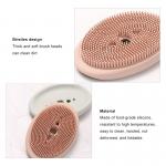 FDA Multifunctional Silicone Soap Box With Cleaning Brush