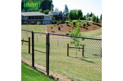 China 30m Length PVC Coated Chain Link Garden Fence With Round Post supplier