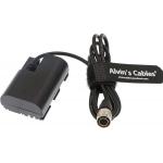 LP E6 Dummy Battery To Hirose 4 Pin Male 100cm Camera Power Adapter for sale