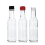 100Ml 150Ml Round Shape Tomato Hot Sauce Glass Soy Sauce Bottle