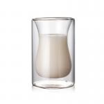 Heat Resistant 120ml Mouth Blown Double Wall Glass Cup for sale