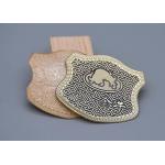 TPU Custom Logo Embossed Labels , Embossed Iron On Garment Labels