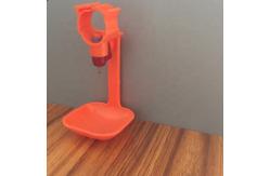 China Orange Poultry Nipple Cup Chicken Water Dispenser Nipple Plastic ABS supplier