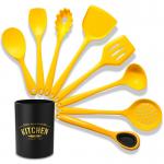 Nonstick 8 Pcs Silicone Cooking Spoons Utensils Set For Kitchen for sale