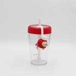 Children School BPA Free Custom Water Bottle for Kids Plastic Tritan Straw Drinking for sale