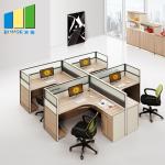 4 Seat Office Furniture Partitions With Powder Coated Finish 5 Years Warranty for sale