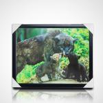 3D Lenticular Painting With Black Frame 40*30cm PET 5D 3D Lenticular Picture Frames Artwork Modern Pictures for sale