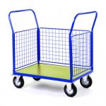 Steel Wire Shipping Containers Trolley For Supermarket Medium Duty for sale