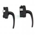 Customized Oblique Black Door And Window Handles Anti Rust Aluminum Alloy for sale