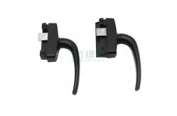 China Customized Oblique Black Door And Window Handles Anti Rust Aluminum Alloy supplier